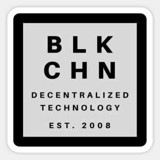 BLK CHN Sticker